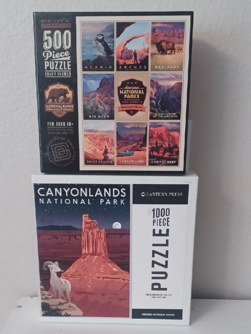 National Parks 500 & 1000 Piece Canyonland National Parks Puzzle Bundle